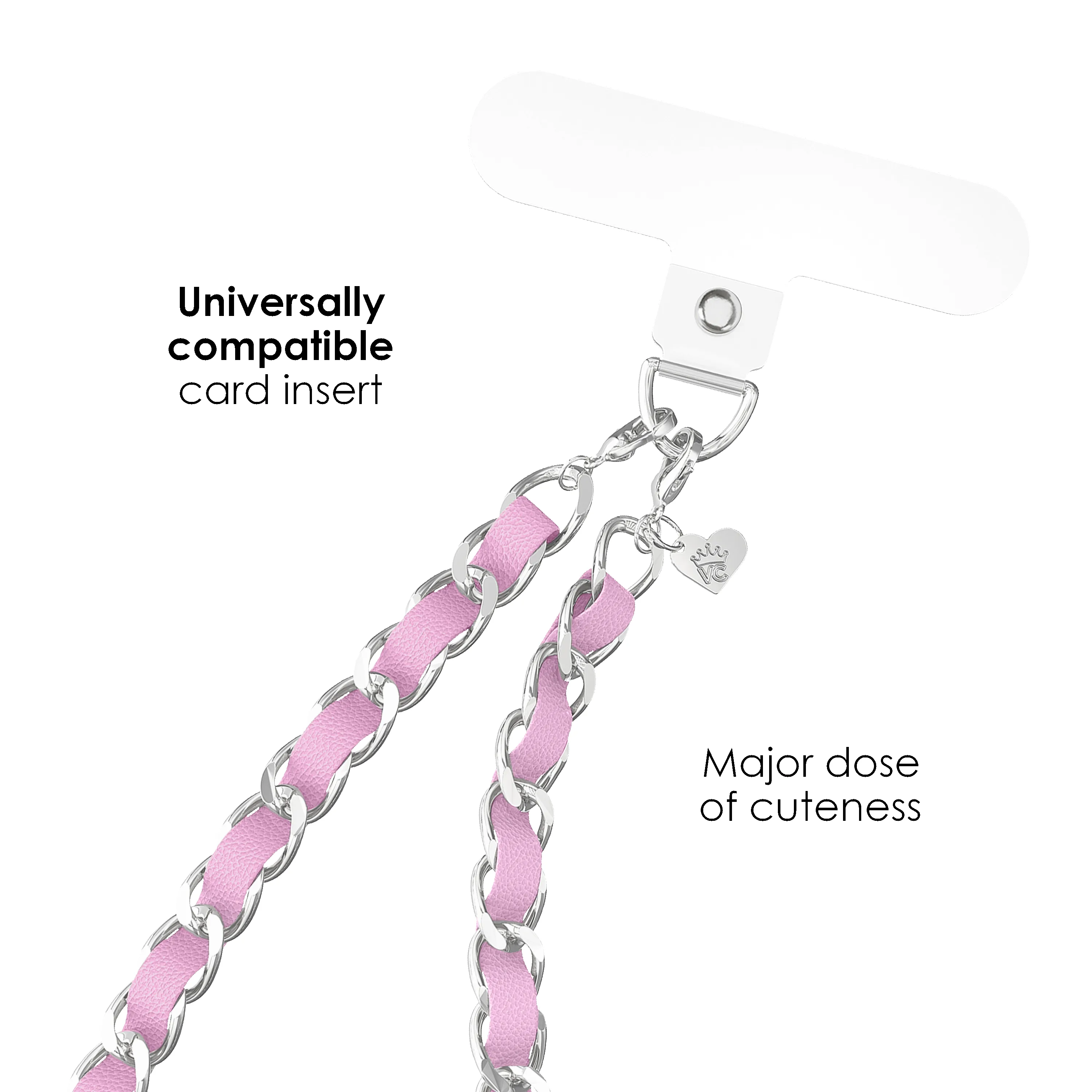 Pink Leather Chain Phone Charm sold by Velvet Caviar product image thumbnail 3