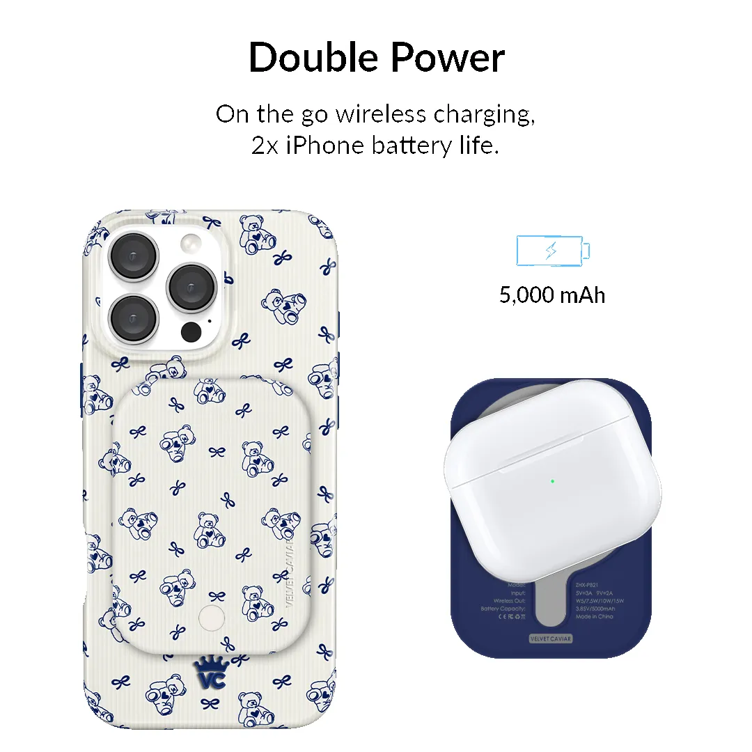 Preppy Teddy Portable MagSafe Charger Power Pack sold by Velvet Caviar product image thumbnail 3