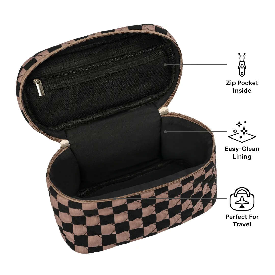 Mocha Vibe Check Vanity Bag sold by Velvet Caviar product image thumbnail 4