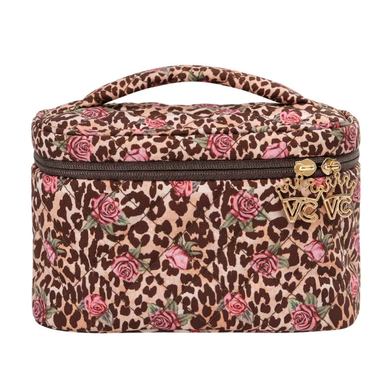 Rosy Leopard Vanity Bag sold by Velvet Caviar