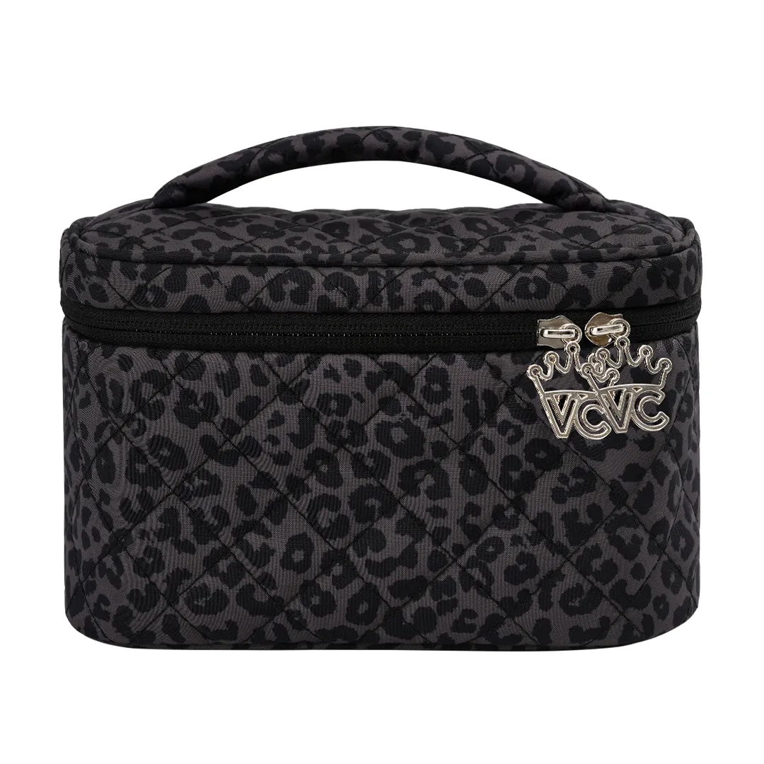 Black Leopard Vanity Bag sold by Velvet Caviar