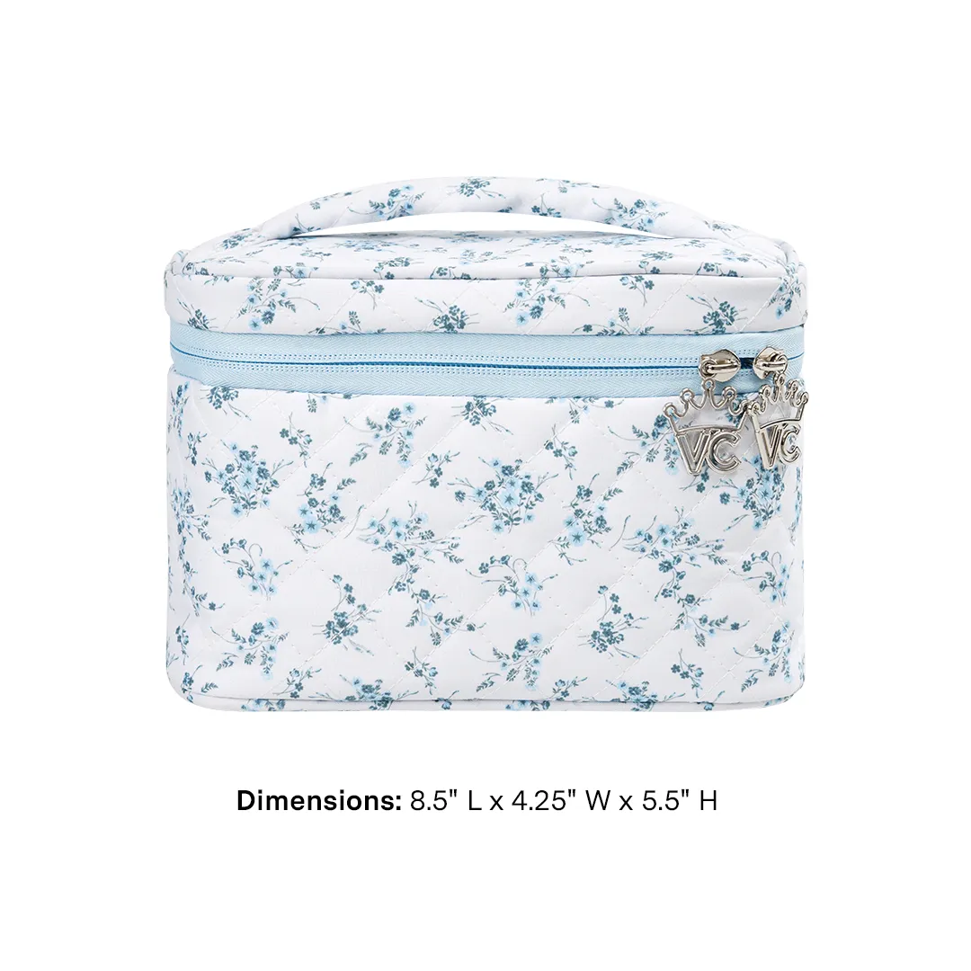 French Blue Floral Vanity Bag sold by Velvet Caviar product image thumbnail 5