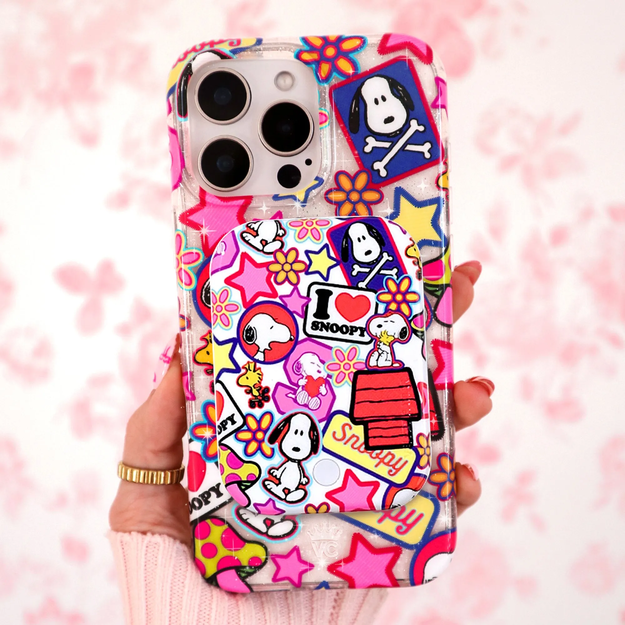 Snoopy Patchwork Portable MagSafe Charger Power Pack sold by Velvet Caviar product image thumbnail 2