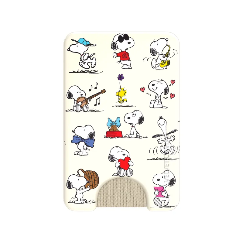 Snoopy Moods MagSafe Wallet sold by Velvet Caviar