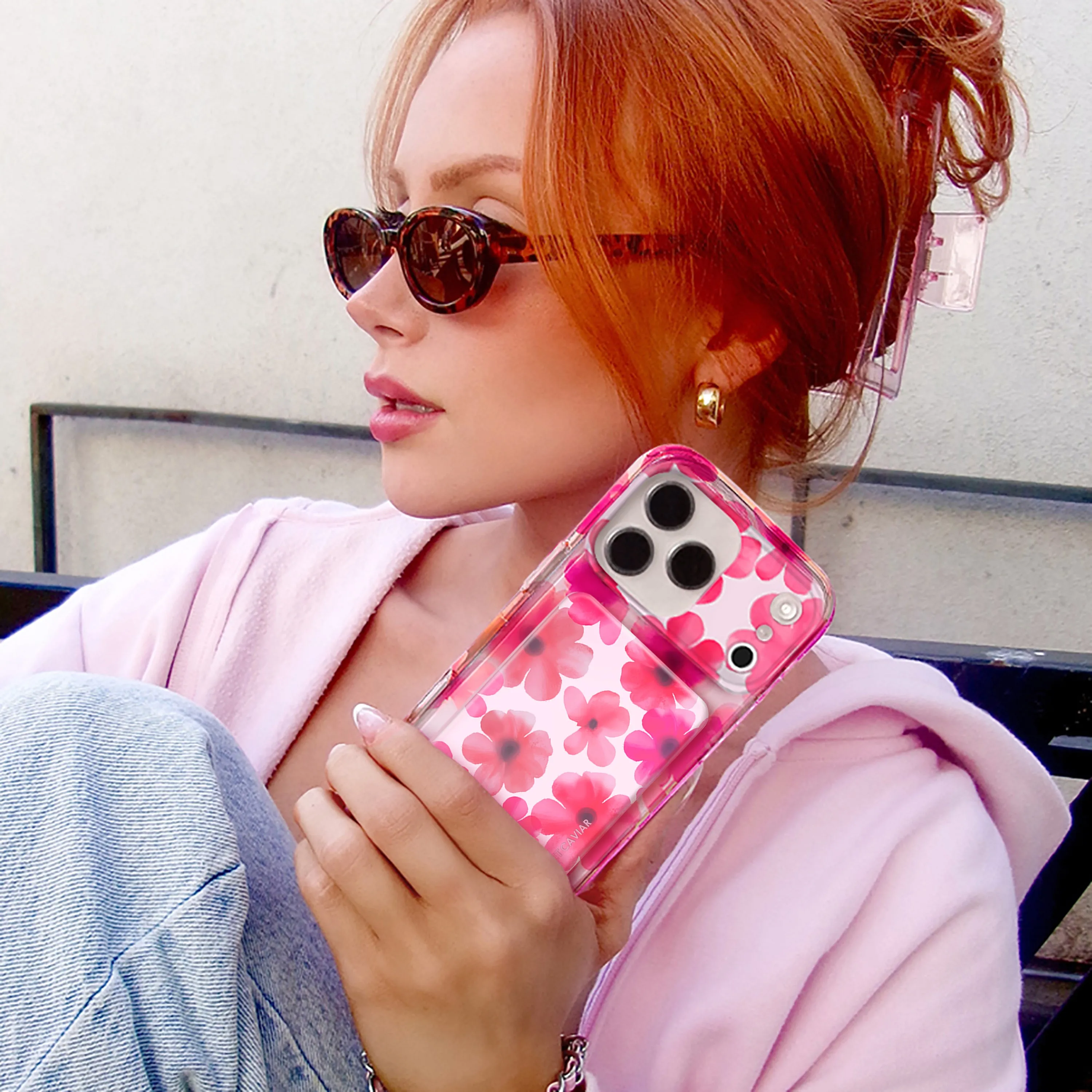 Cherry Blossom MagSafe Wallet sold by Velvet Caviar product image thumbnail 2