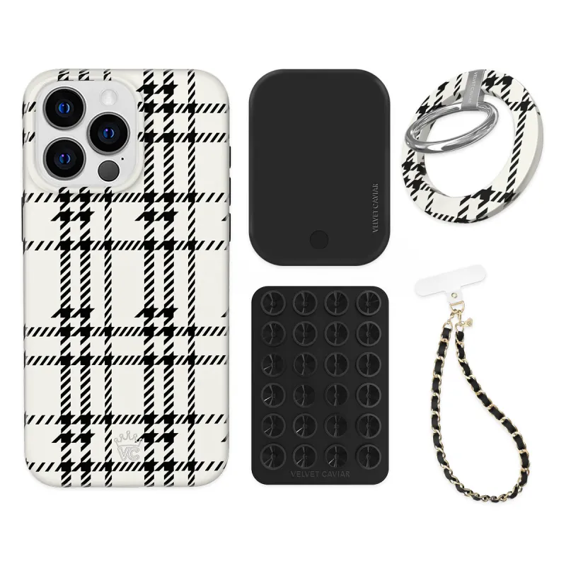 Houndstooth Sweater iPhone Bundle Set - Grip made by Velvet Caviar