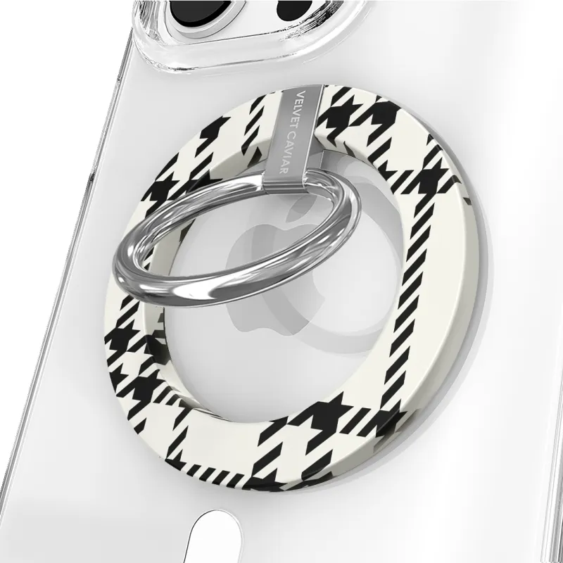 Houndstooth Sweater MagSafe Grip Ring made by Velvet Caviar