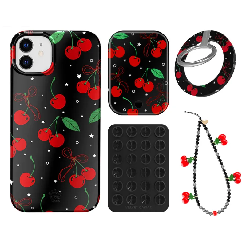 Cherry On Top iPhone Bundle Set - Grip sold by Velvet Caviar