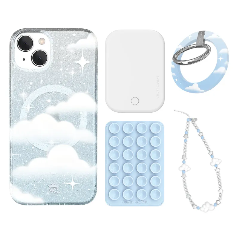 In The Clouds Stardust iPhone Bundle Set - Grip made by Velvet Caviar