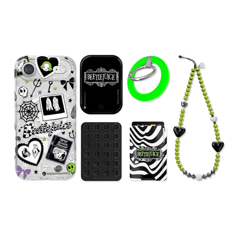 Beetlejuice Ghost With the Most iPhone Bundle Set sold by Velvet Caviar