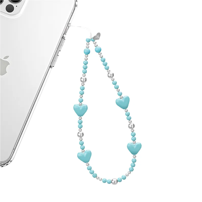 Turquoise Heart Phone Charm sold by Velvet Caviar