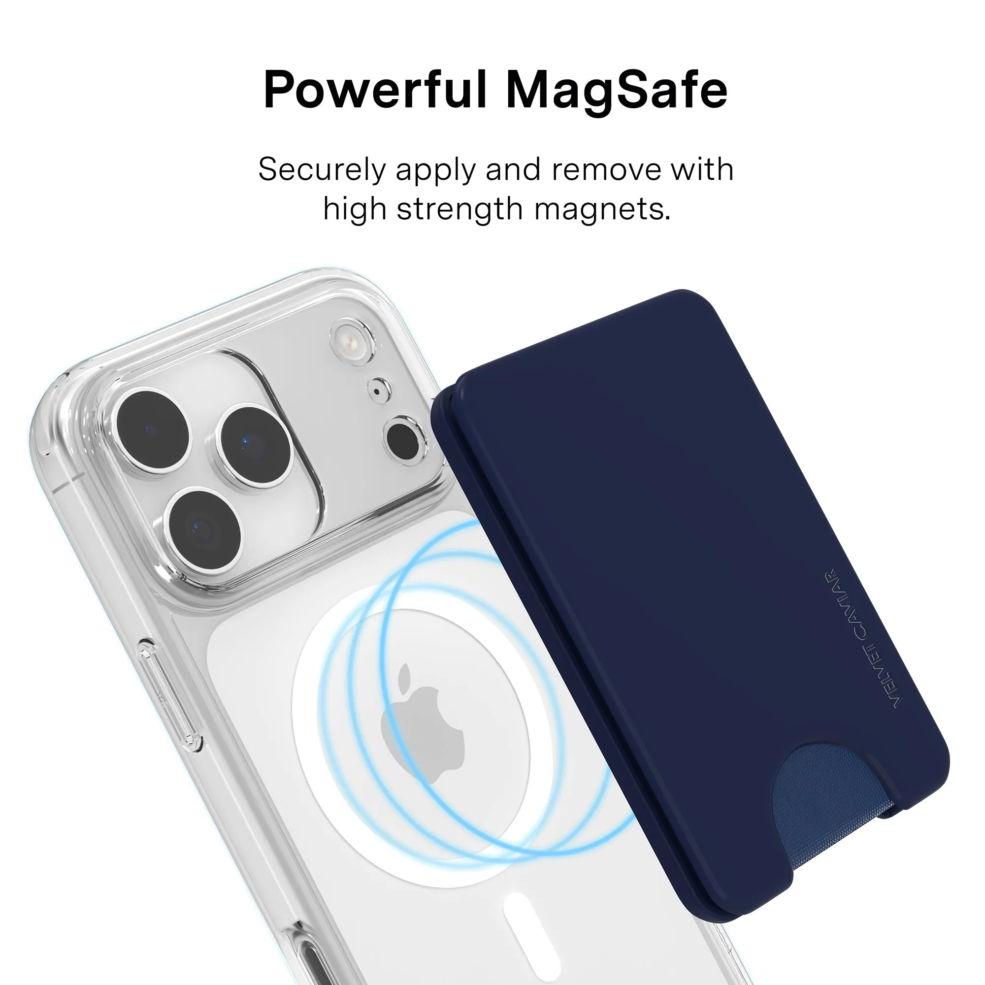 Admiral Navy MagSafe Wallet sold by Velvet Caviar product image thumbnail 3