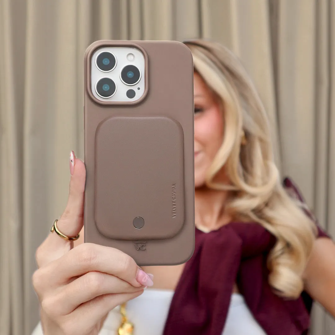 Cashmere Taupe MagSafe Battery Power Pack sold by Velvet Caviar product image thumbnail 2