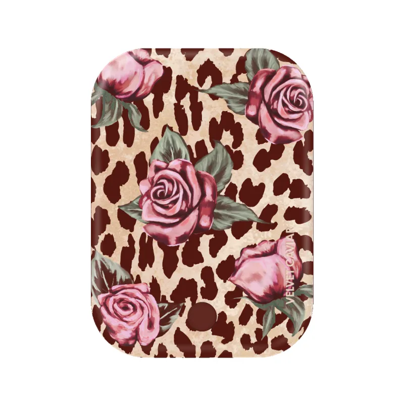 Rosy Leopard MagSafe Battery Power Pack sold by Velvet Caviar