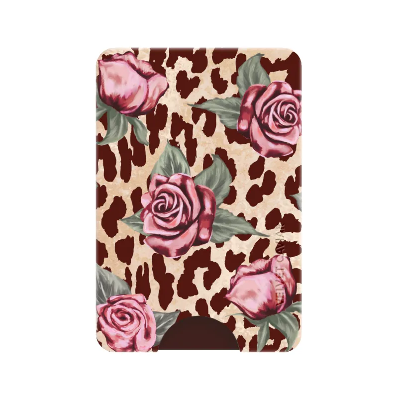 Rosy Leopard MagSafe Wallet sold by Velvet Caviar