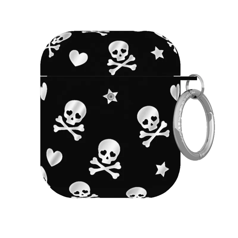 Chrome Skulls AirPod Case sold by Velvet Caviar