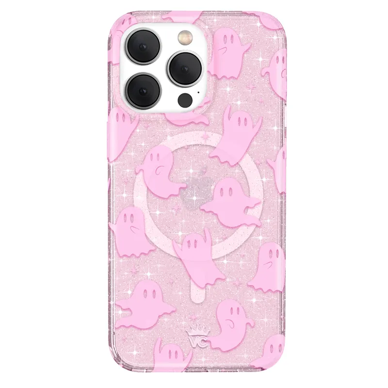 Ghosted Pink Glitter iPhone Case sold by Velvet Caviar