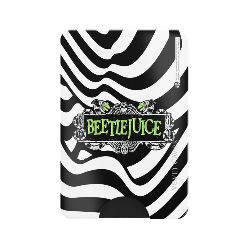 Beetlejuice It's Showtime MagSafe Wallet made by Velvet Caviar