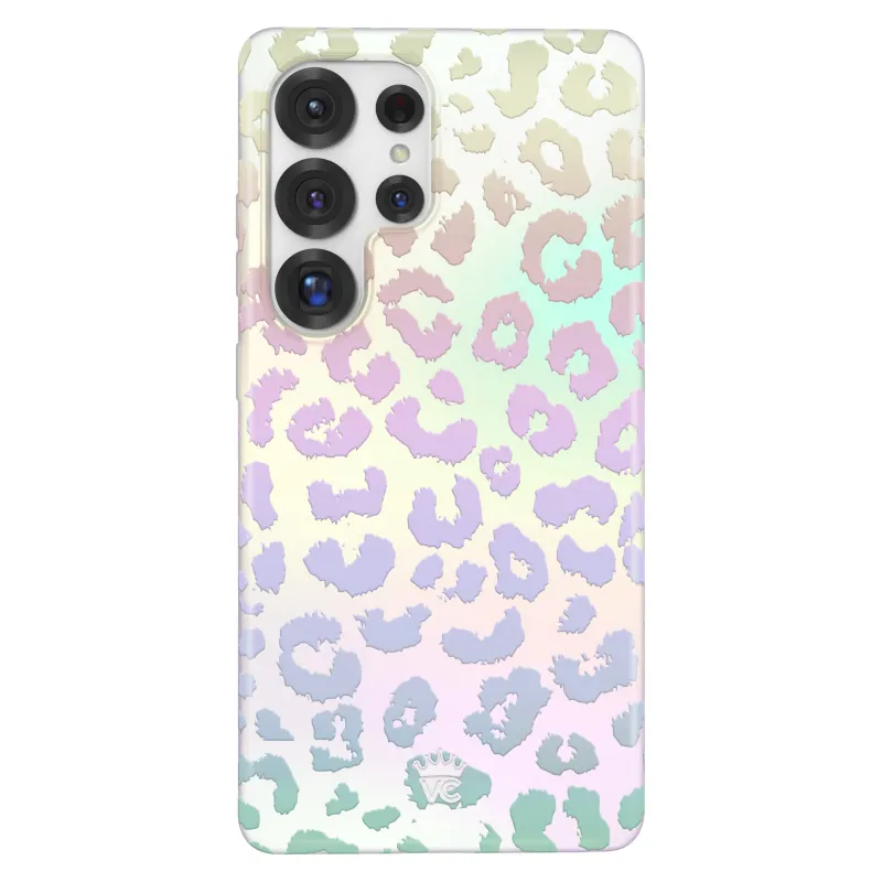 White Opal Leopard Samsung Case made by Velvet Caviar
