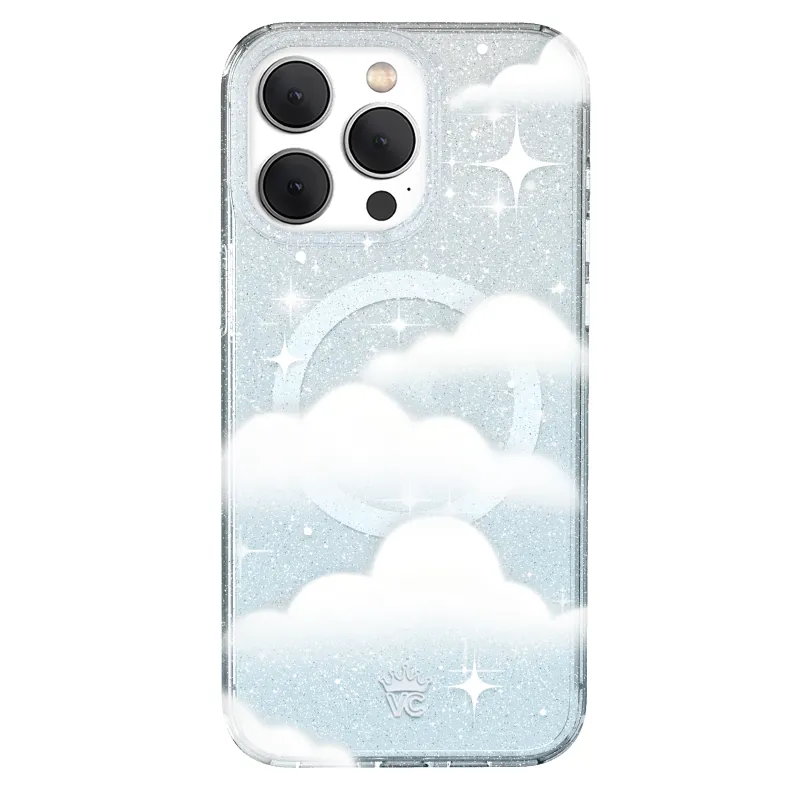 In the Clouds Stardust iPhone Case made by Velvet Caviar