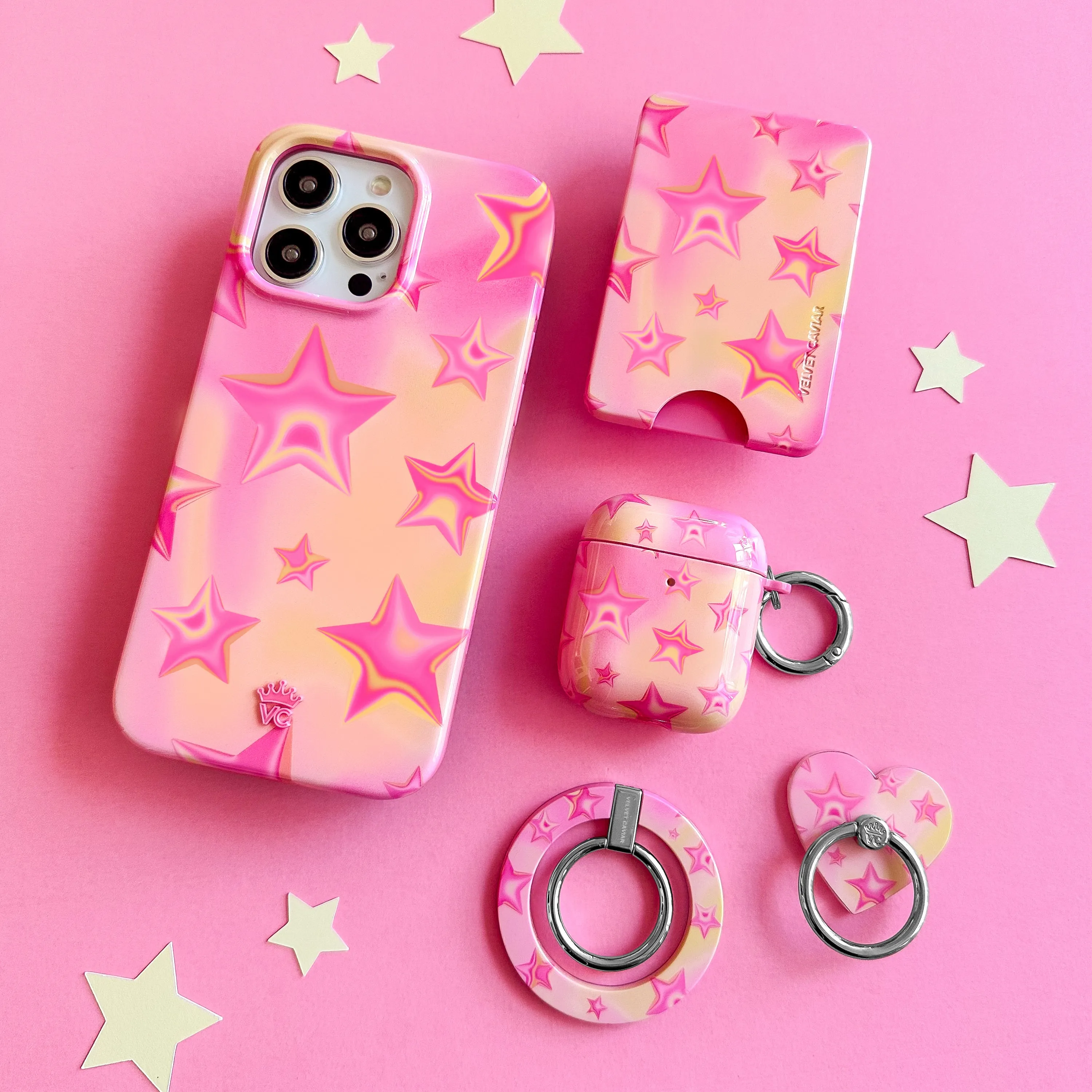 Sherbet Stars AirPod Case sold by Velvet Caviar product image thumbnail 2