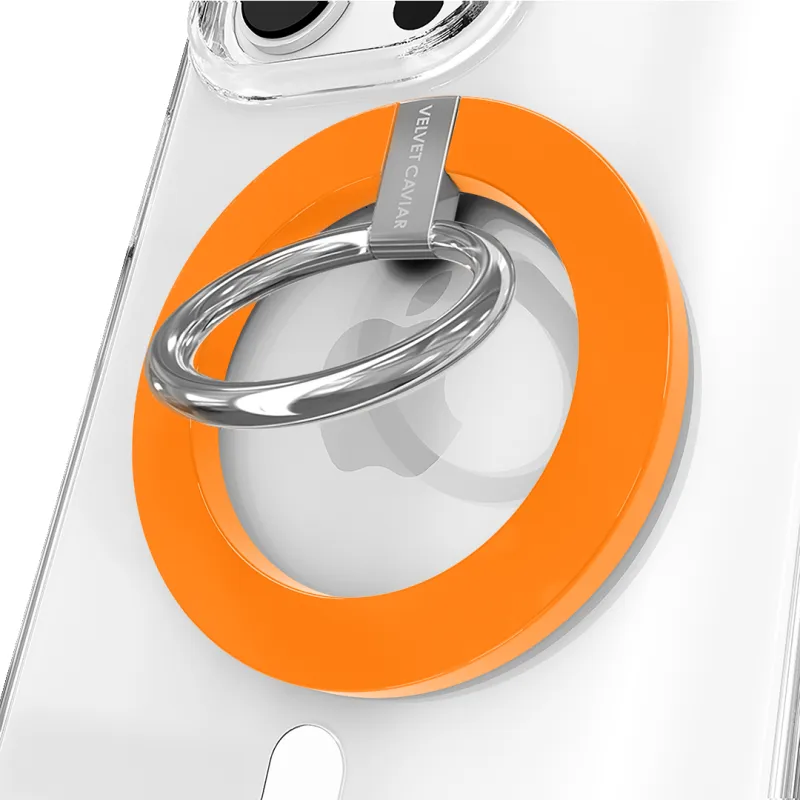 Neon Orange MagSafe Grip Ring sold by Velvet Caviar