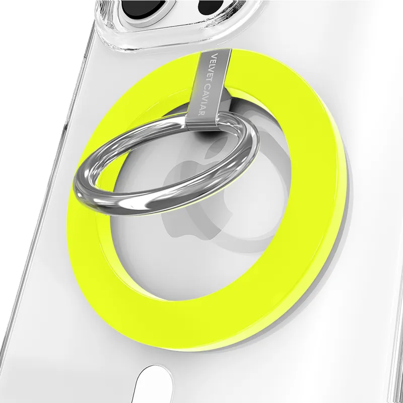 Neon Yellow MagSafe Grip Ring made by Velvet Caviar