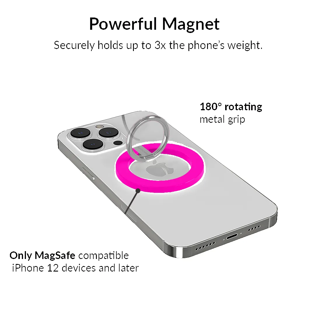 Neon Pink MagSafe Grip Ring sold by Velvet Caviar product image thumbnail 3
