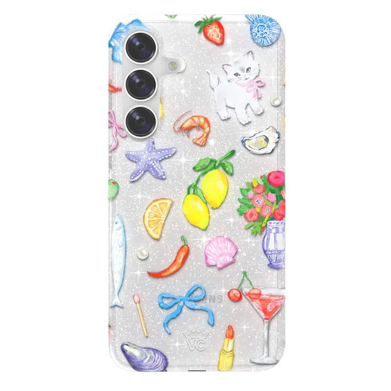 Dolce Vita Glitter Samsung Case made by Velvet Caviar