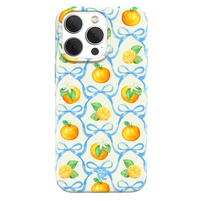 Orange Blossom iPhone Case made by Velvet Caviar