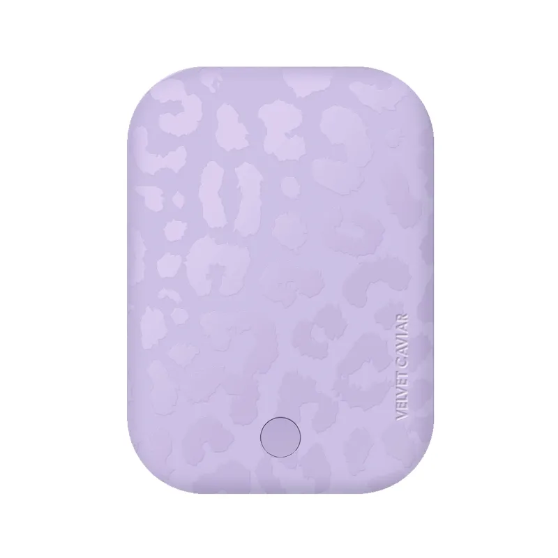 Lilac Leopard MagSafe Battery Power Pack sold by Velvet Caviar