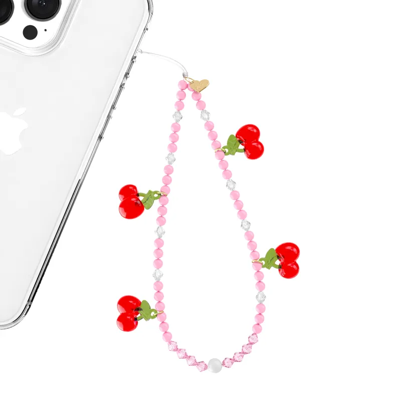 Sweet Cherry Phone Charm made by Velvet Caviar