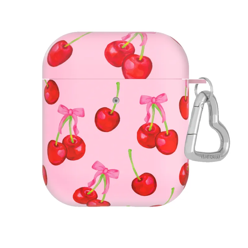 Sweet Cherry AirPod Case sold by Velvet Caviar