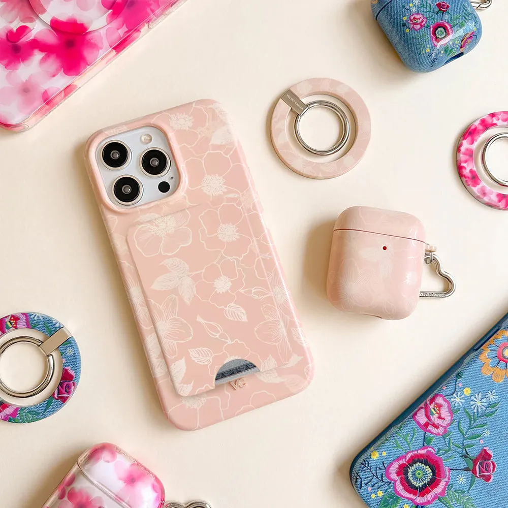 Peach Blossom Magsafe Wallet sold by Velvet Caviar product image thumbnail 2