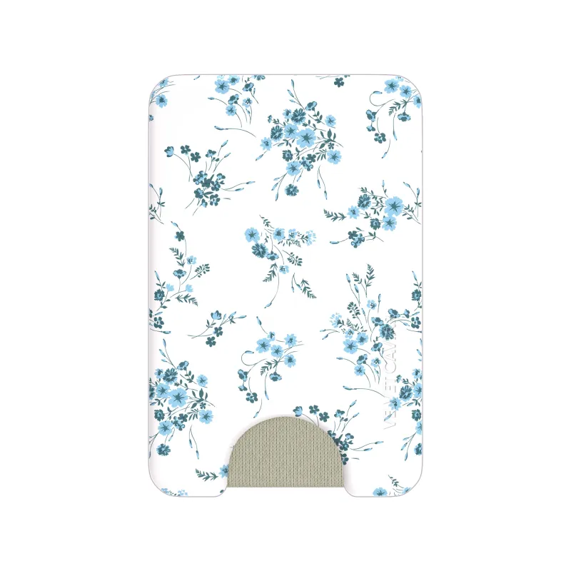 French Blue Floral MagSafe Wallet sold by Velvet Caviar