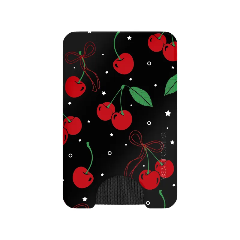 Cherry on Top Magsafe Wallet sold by Velvet Caviar