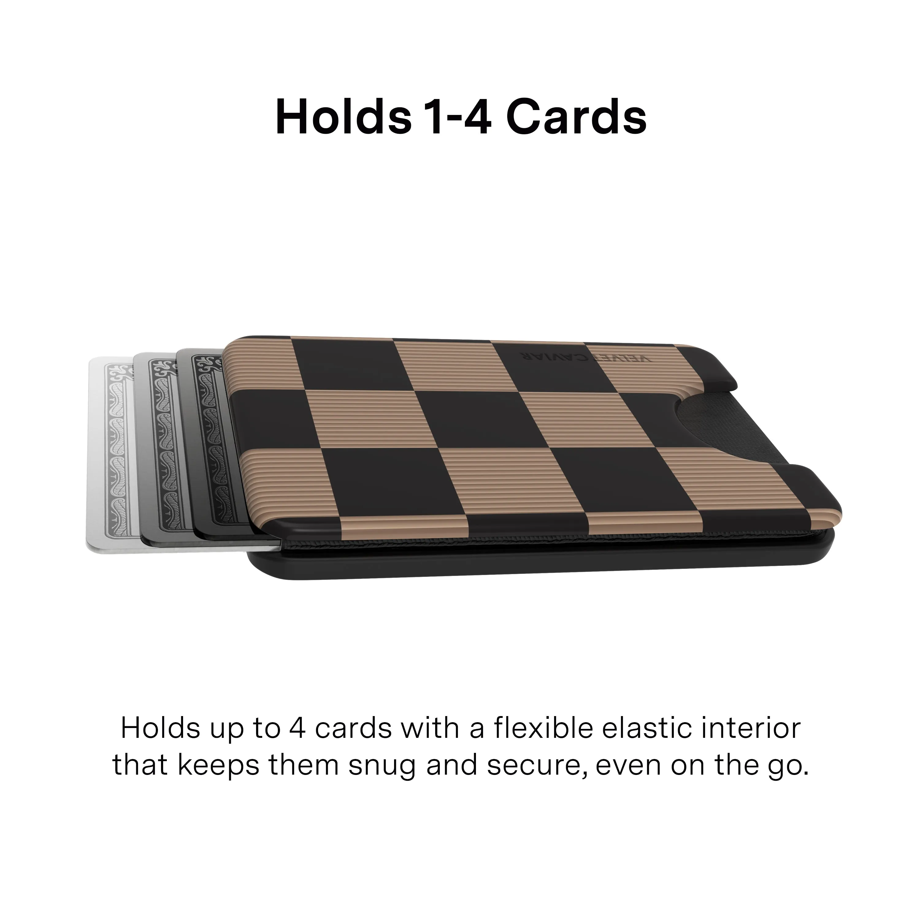 Mocha Vibe Checkered Magsafe Wallet sold by Velvet Caviar product image thumbnail 2