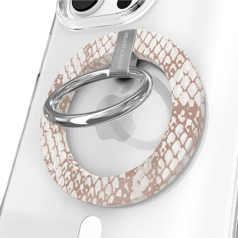 Nude Python MagSafe Grip Ring made by Velvet Caviar