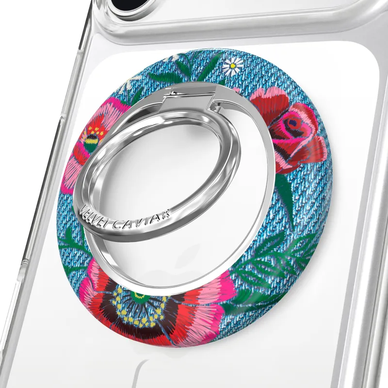 Groovy Floral MagSafe Grip Ring made by Velvet Caviar