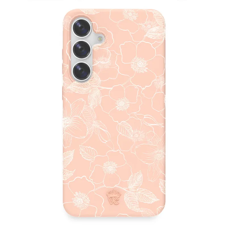 Peach Blossom Floral Samsung Case made by Velvet Caviar