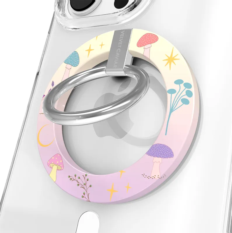 Enchanted Mushrooms MagSafe Grip Ring made by Velvet Caviar