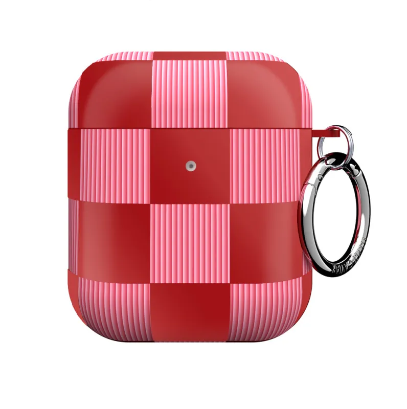 Rose Vibe Checkered AirPod Case sold by Velvet Caviar