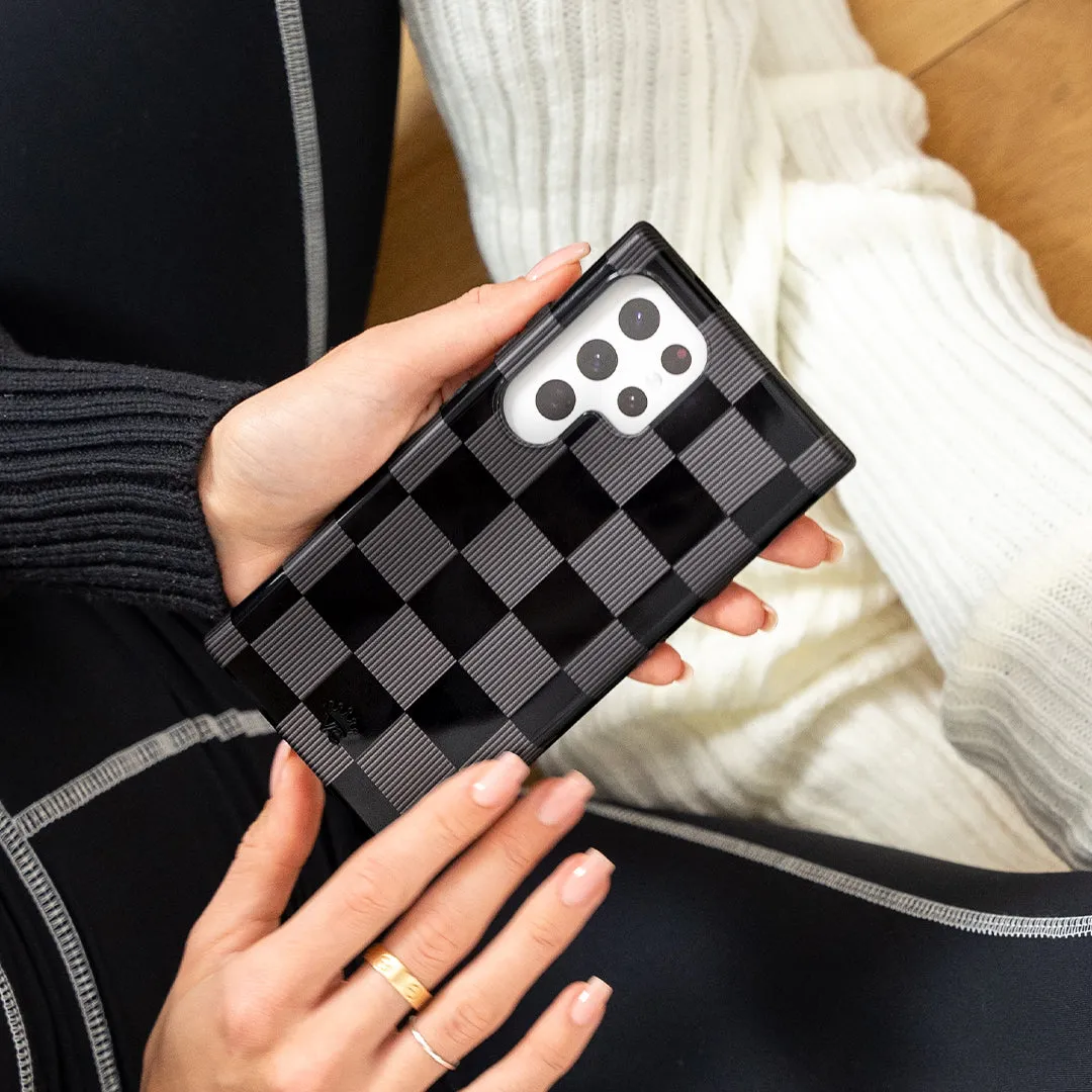 Noir Vibe Checkered Samsung Case sold by Velvet Caviar product image thumbnail 2