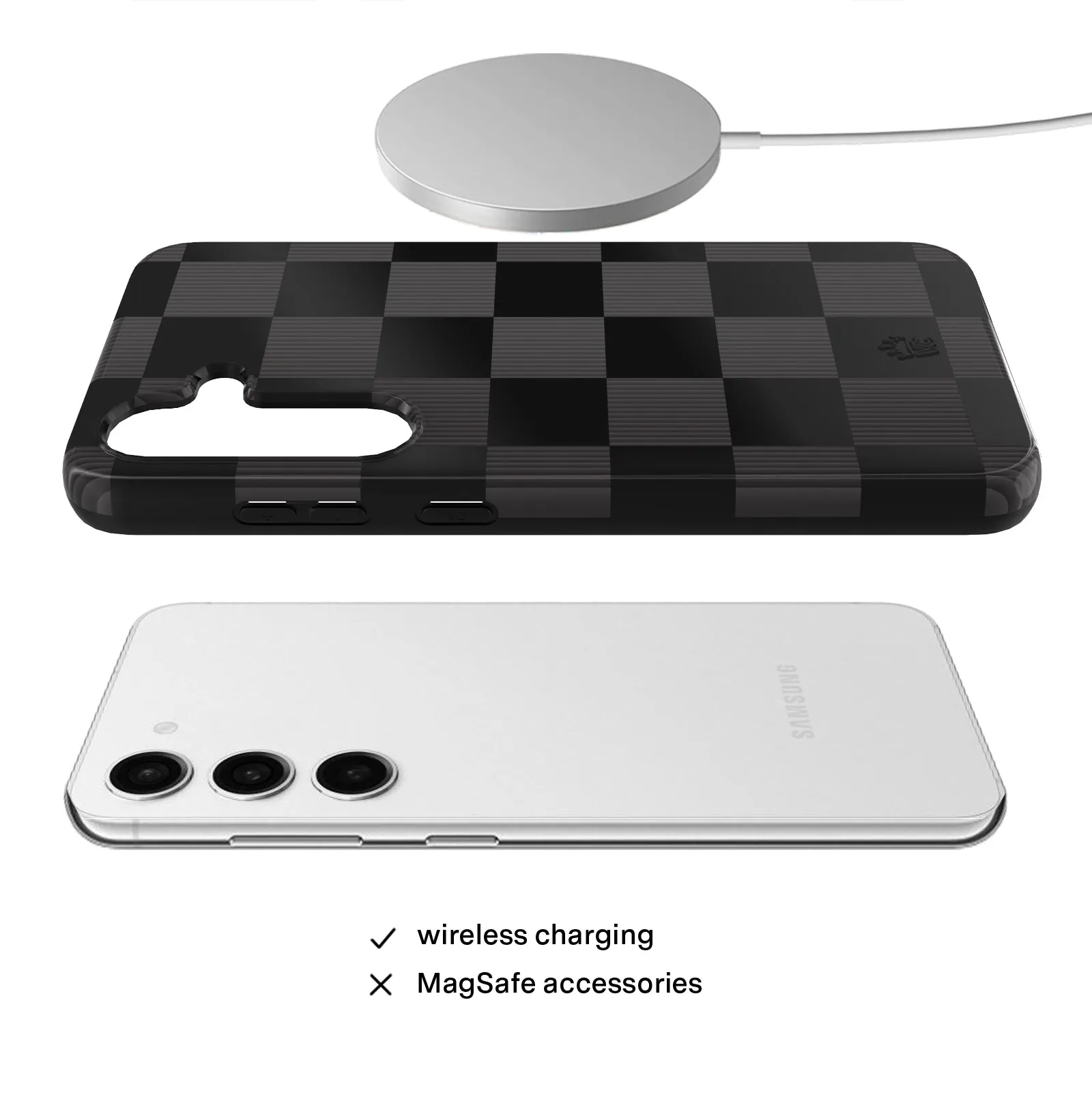 Noir Vibe Checkered Samsung Case sold by Velvet Caviar product image thumbnail 4