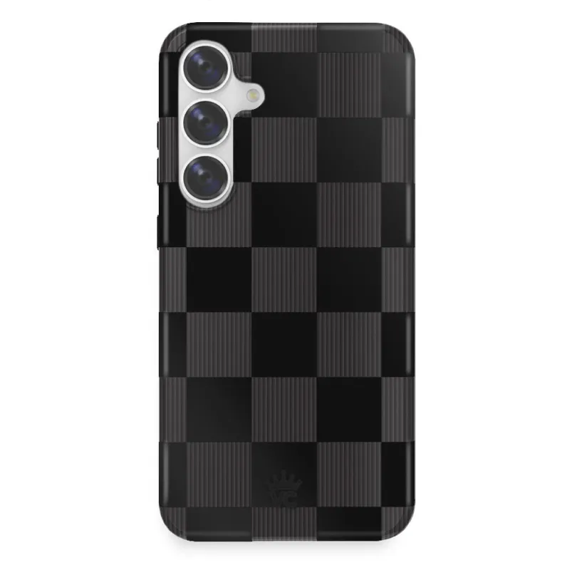 Noir Vibe Checkered Samsung Case made by Velvet Caviar