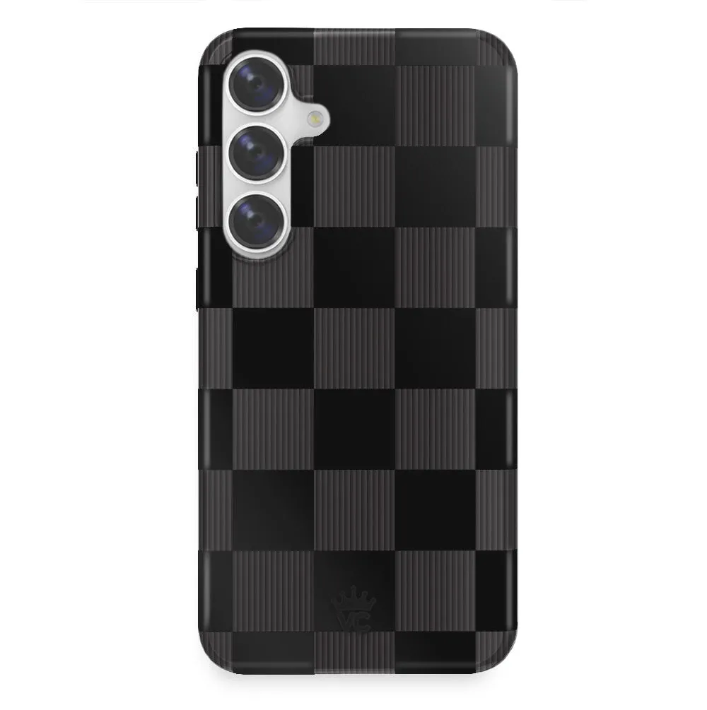 Noir Vibe Checkered Samsung Case sold by Velvet Caviar