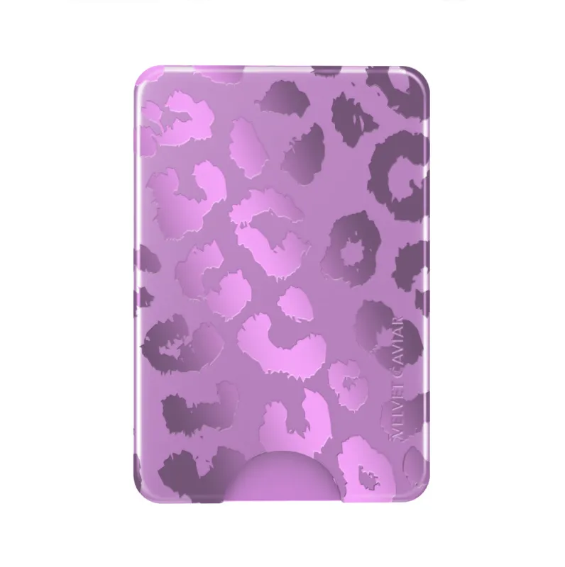 Amethyst Leopard MagSafe Wallet sold by Velvet Caviar
