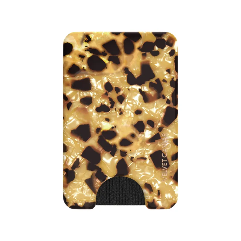 Blonde Tort MagSafe Wallet sold by Velvet Caviar