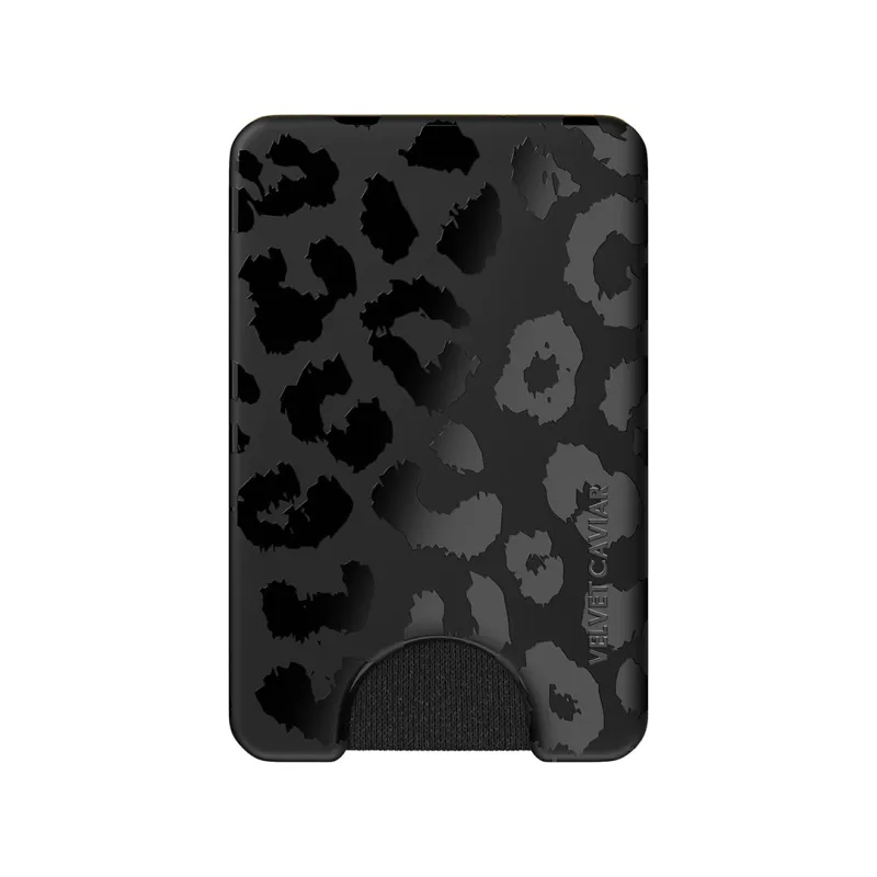 Black Leopard MagSafe Wallet sold by Velvet Caviar