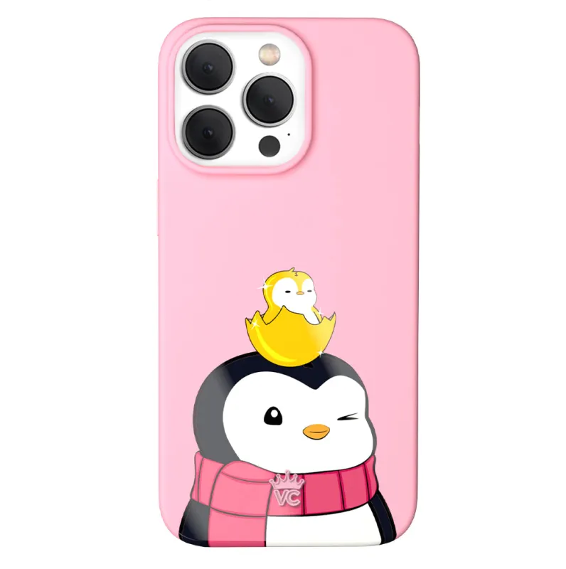 Pudgy Penguins Positive Pink iPhone Case sold by Velvet Caviar